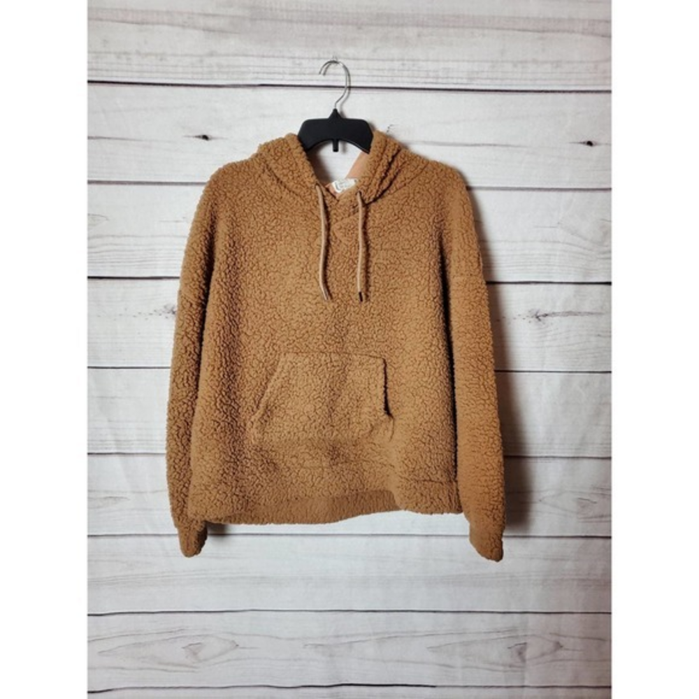 Loveriche Brown Sherpa Hoodie Size Medium